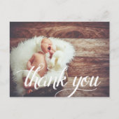 書道オーバーレイ | フォト《キリスト教》洗礼式や命名式ありがとう ポストカード (正面)