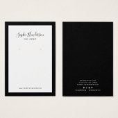 書道カスタムの縁ど色のイヤリング表示 (正面&裏面)