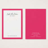 書道カスタムの縁ど色のイヤリング表示 (正面&裏面)