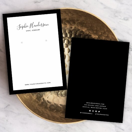 書道カスタムの縁ど色のイヤリング表示