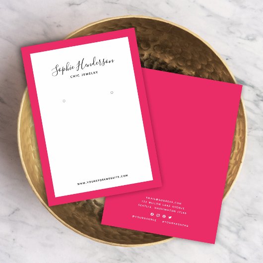 書道カスタムの縁ど色のイヤリング表示