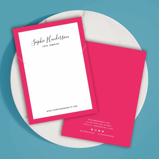 書道カスタム色縁どネックレスディスプレイ