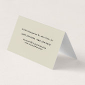 書道クラシカルモノグラムパステルカラー 名刺 (裏面)