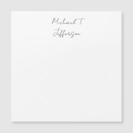 書道クラシカル平エレガント式シンプル名刺