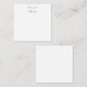 書道クラシカル平エレガント野シンプル ノートカード (正面/裏面)