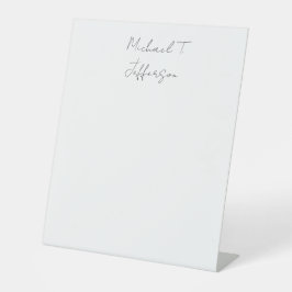 書道クラシカル平エレガント野シンプル 台座サイン