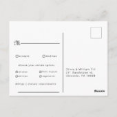 書道クラシックのメ結婚ニュー選択の返信 ポストカード (裏面)