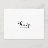 書道クラシックのメ結婚ニュー選択の返信 ポストカード (正面)