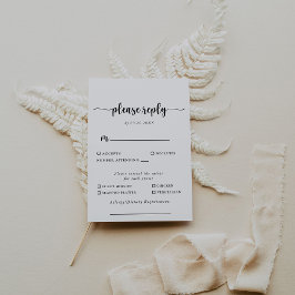 書道クラシックのメ結婚ニュー選択の返信 出欠カード