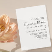 書道クラシックミニマリストヌエストラボダ 招待状