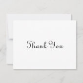 書道クラシックミニマル結婚リスト サンキューカード (正面)