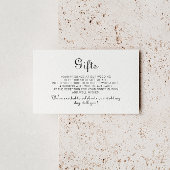 書道クラシックミニマル結婚式 エンクロージャーカード