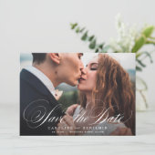 書道クラシック写真結婚式の日付を保存 セーブザデート (スタンド正面)