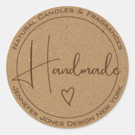 書道クラフトエレガント紙手作りラベル ラウンドシール