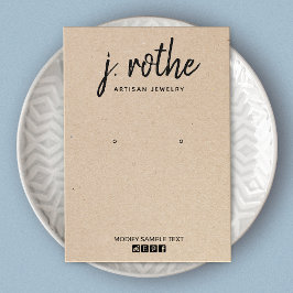 書道クラフト手作りイヤリングディスプレイ