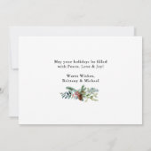 書道クリスマスの結婚緑の写真 シーズンカード (裏面)