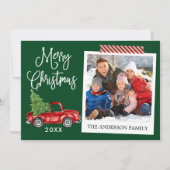 書道クリスマストラックストライプのクラフトテープ シーズンカード (正面)