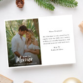 書道クリスマス写真妊娠のお知らせ シーズンカード