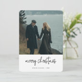 書道クリスマス海ブルー海事写真 シーズンカード (スタンド正面)