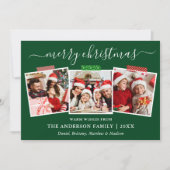 書道クリスマス3フォトクラフトテープグリーン シーズンカード (正面)