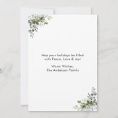 書道グリーンインククリスマスグリーン3 Photo シーズンカード (裏面)