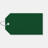 書道グリーンインクペンミニマリストクリスマス ギフトタグ (裏面横)