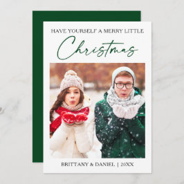 書道グリーンインクペンミニマリスト写真 シーズンカード