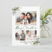 書道グリーンインク3写真グリーンリーベリー シーズンカード (スタンド正面)