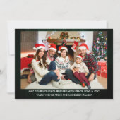 書道グリーンウッドトラッククリスマスフォトバック シーズンカード (裏面)