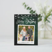 書道グリーンウッドライトインスタントカメラ写真 ポストカード (スタンド正面)