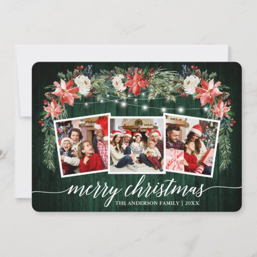 書道グリーンウッド水彩フローラ3写真 シーズンカード (正面)