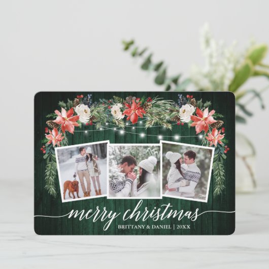 書道グリーンウッド3フォトウォーターカラーフローラ シーズンカード (スタンド正面)