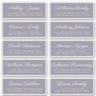 書道ゲスト住所 シール注文6"または8"! シール