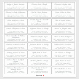 書道ゲスト住所 シール注文8"または14"! シール