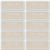 書道ゲスト住所 シール注文ON 8"または6" シール (正面)