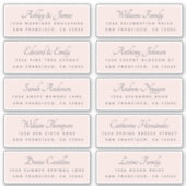 書道ゲスト住所 シール注文ON 8"または6" シール (正面)