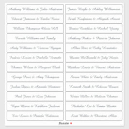 書道ゲスト名ラベル白 シール