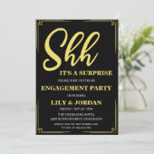 書道サプライズ婚約パーティ招待状 招待状 (スタンド正面)