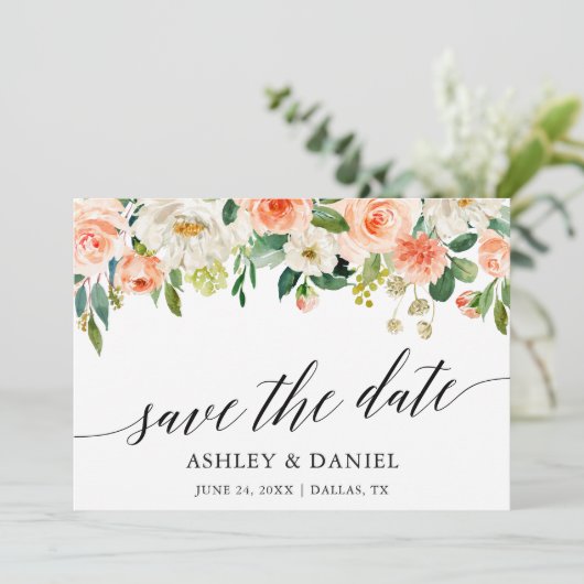 書道サンゴフローラ日付カードを保存 セーブザデート (スタンド正面)