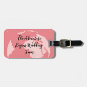書道ザアドベンチャー結婚式の引き出物 ラゲッジタグ (正面横)