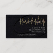 書道シグネチャープロフェッショナルヘアスタジオ 名刺 (裏面)