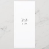 書道シックエレガントマグノリアス春の結婚式 メニュー (裏面)