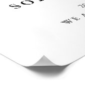 書道シックモダンリハーサルディナーウェルカム ポスター (角)