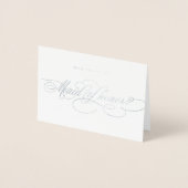 書道シルバーが私のメイド・オブ・オーナー（花嫁付き添い人） 箔カード (正面)