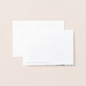 書道シルバーが私のメイド・オブ・オーナー（花嫁付き添い人） 箔カード (裏面封筒付き)