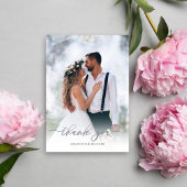 書道シルバースクリプトありがとうご結婚ざいました サンキューカード