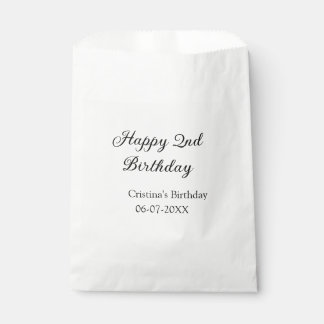書道シンプルミニマルハッピーセカンド誕生日 フェイバーバッグ