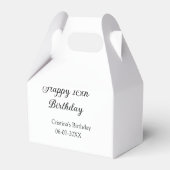 書道シンプルミニマル幸せ15歳の誕生日 フェイバーボックス (裏面サイド)