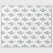 書道シンプルモダンエレガントカスタム ラッピングペーパー (フラット)