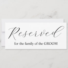 書道シンプル予約のテー結婚ブルファミリー 招待状